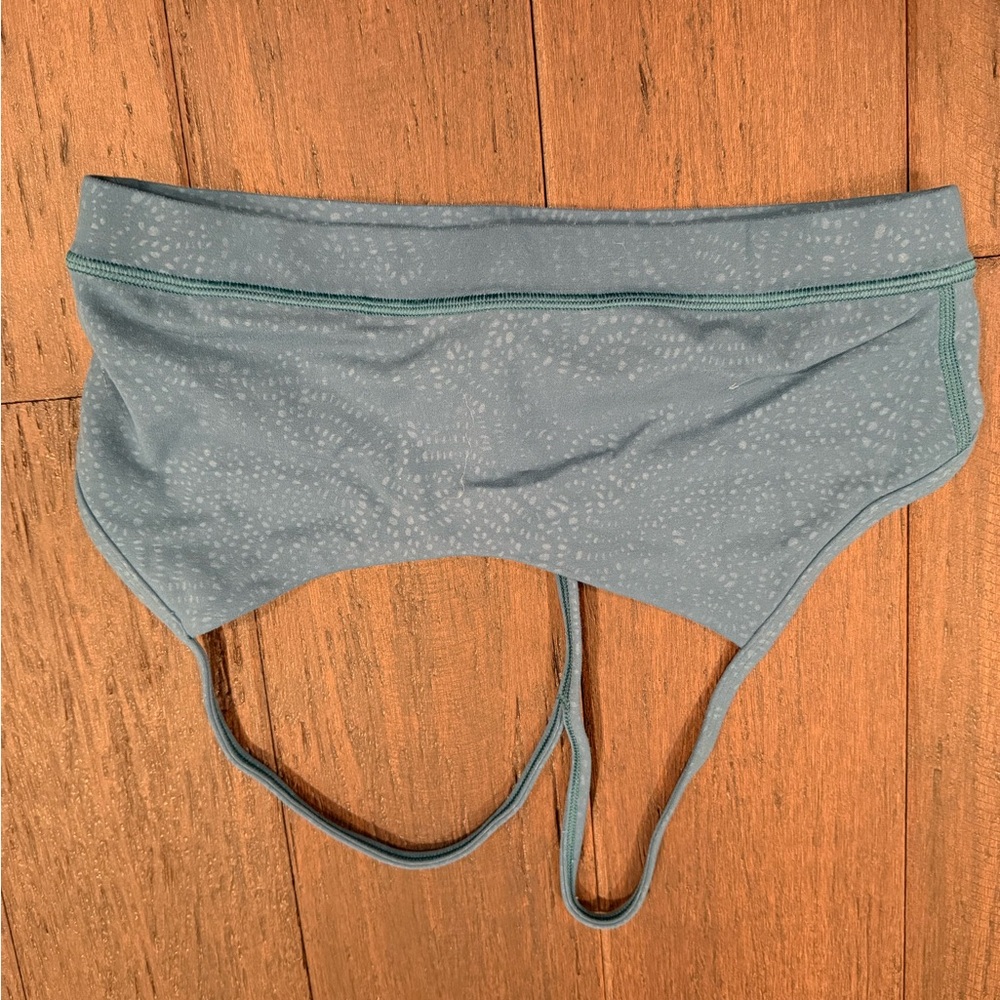 Teal Patterned Flo Y bra